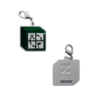 2025 Block Parties Nano Geocoin/Zipper pull/Charm with Clasp