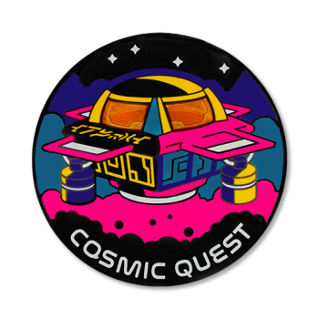 Cosmic Quest Official Geocoin and Tag Set