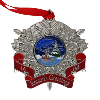 2024 Geocaching HQ Snowflake Ornament - Tracker